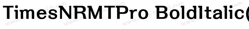 TimesNRMTPro BoldItalic(OTF)字体转换